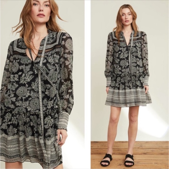 Veronica Beard Black and Gray Mini Dress - Picture 4 of 13